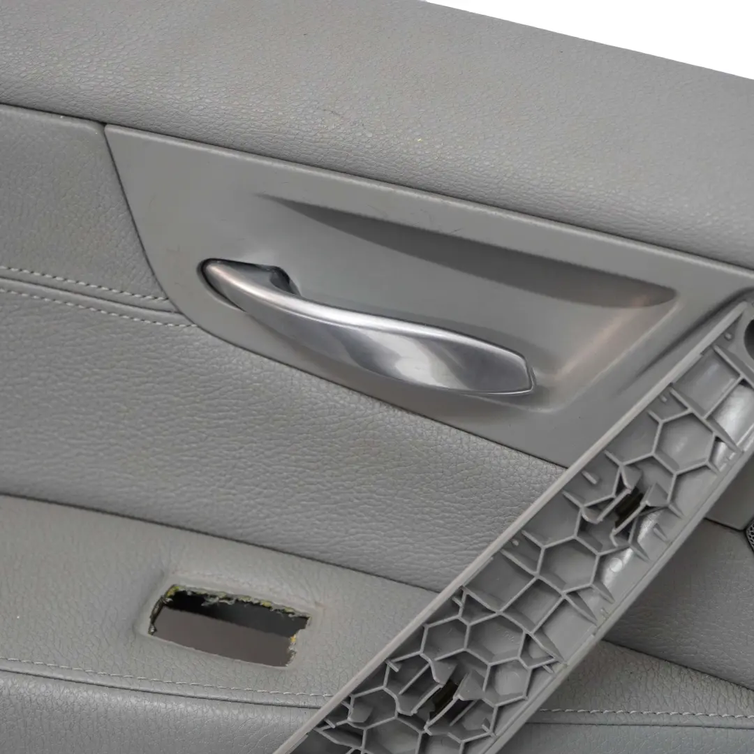 Front Left N/S Door Card Lining Leather Nevada Grey to BMW X3 Series E83 LCI with Part number 3453855 BMW X3 Series E83 LCI Front Left N/S Door Card Lining Leather Nevada Grey - SKU rhd-3453855 - Part number 3453855