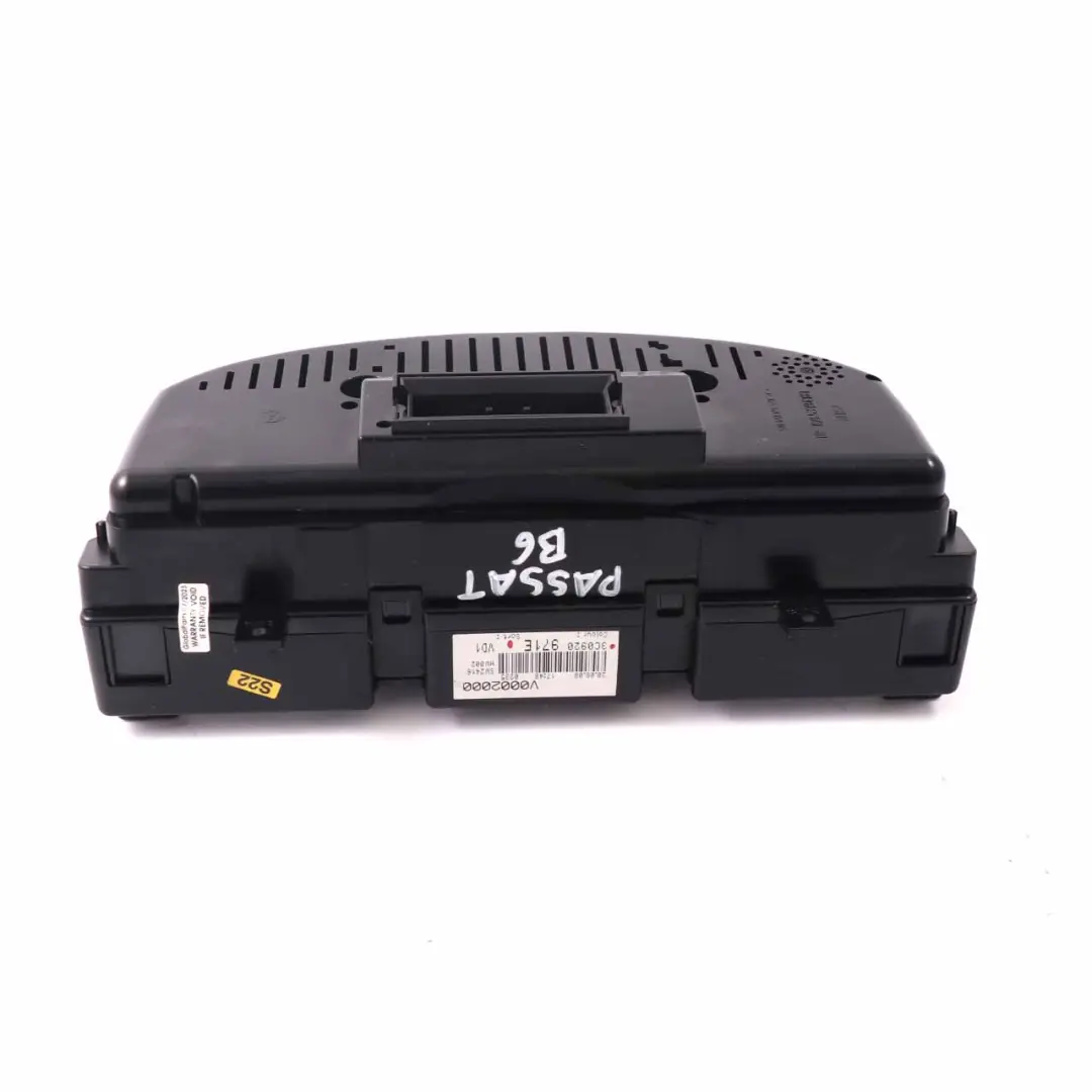 Instrument Cluster Volkswagen Passat B6 Diesel Speedo Manual Gearbox 3C0920971E to with Part number A2035407811 Instrument Cluster Volkswagen Passat B6 Diesel Speedo Manual Gearbox 3C0920971E - SKU rhd-3C0920971E - Part number A2035407811