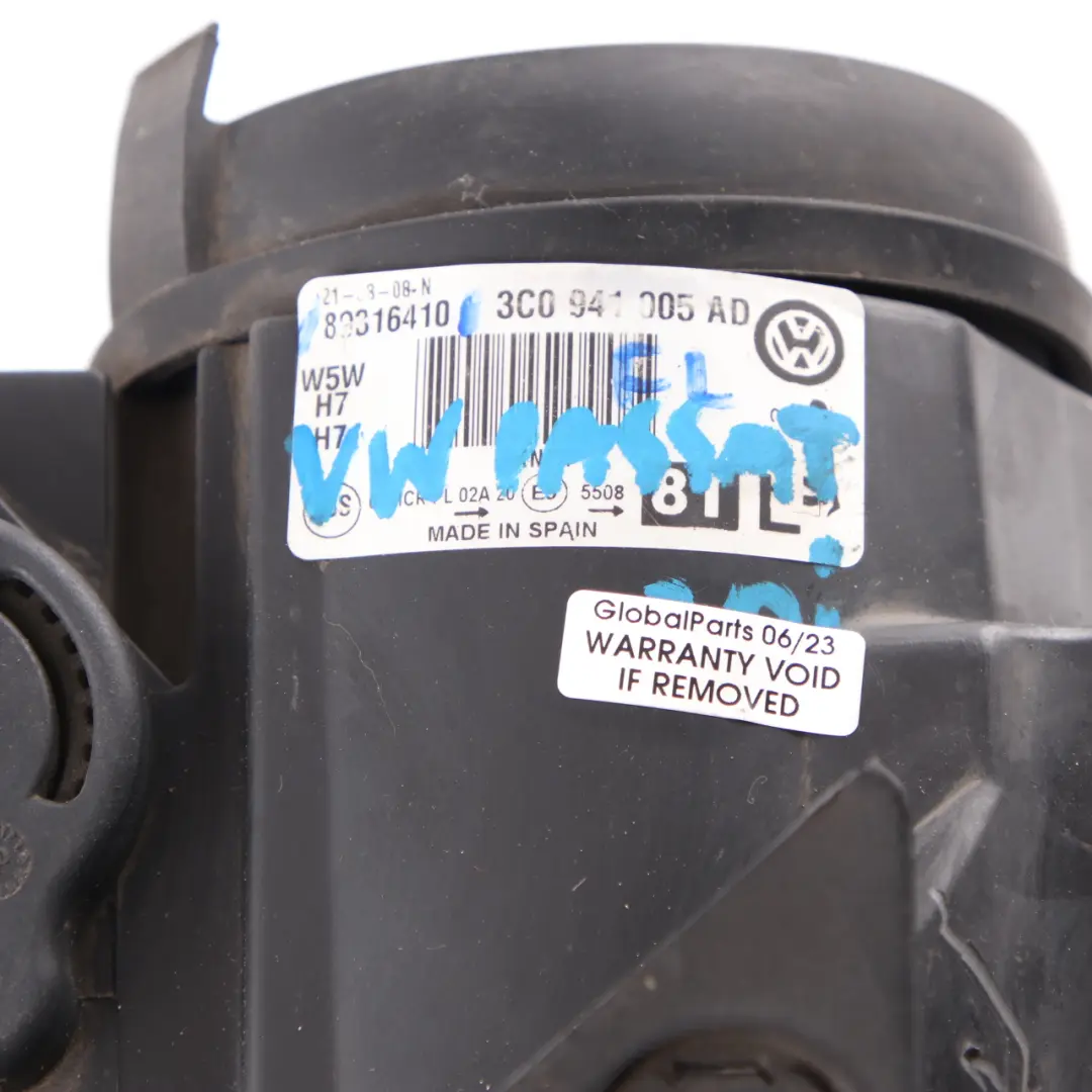 Headlight Headlamp Light Lamp Front Left N/S to Volkswagen Passat B6 with Part number 3C0941005AD Volkswagen Passat B6 Headlight Headlamp Light Lamp Front Left N/S - SKU rhd-3C0941005AD - Part number 3C0941005AD