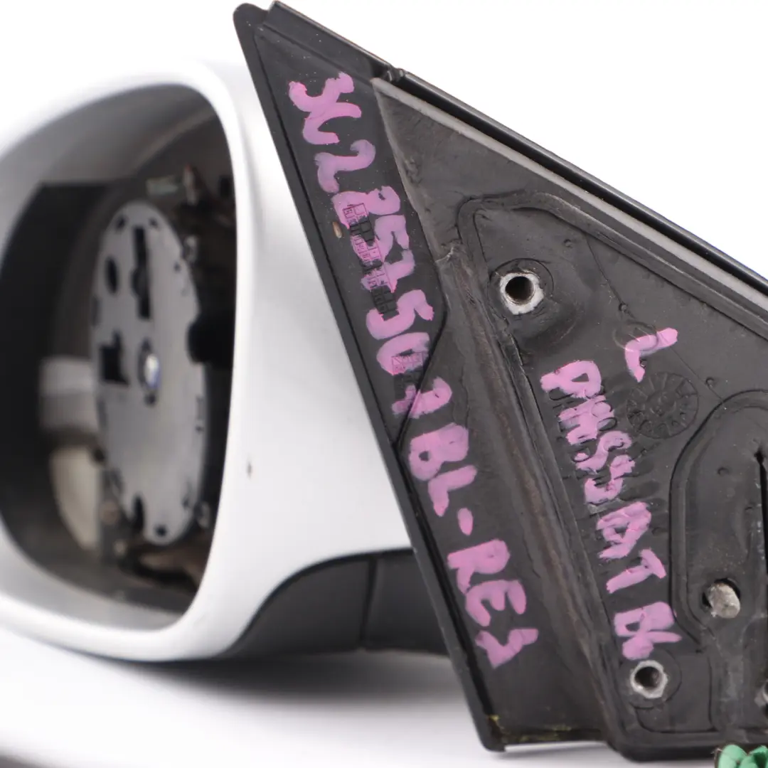 Volkswagen Passat B6 Wing Mirror Door Left N/S Reflex Silver Metallic - LA7W - SKU rhd-3C2857507BL-RES - Part number 3C2857507BL