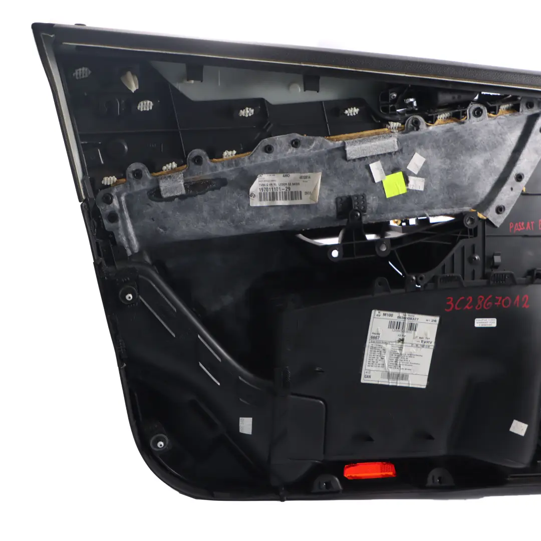 Door Card Front Right O/S Panel Lining Trim Black to Volkswagen Passat B6 with Part number 3C2867012 Volkswagen Passat B6 Door Card Front Right O/S Panel Lining Trim Black - SKU rhd-3C2867012 - Part number 3C2867012