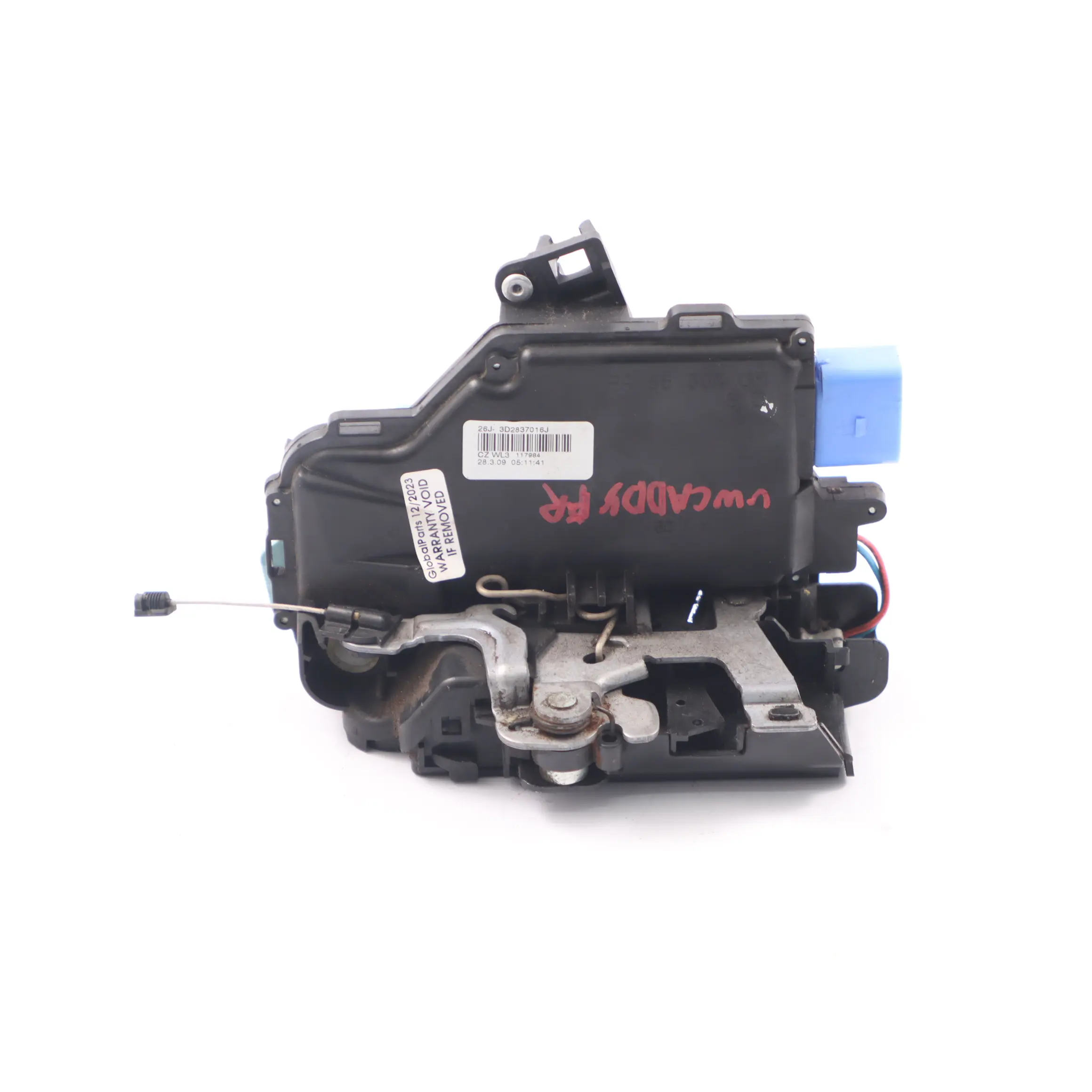 Door Lock VW Volkswagen Caddy Golf 5 6 Front Right O/S Latch Catch 3D2837016J