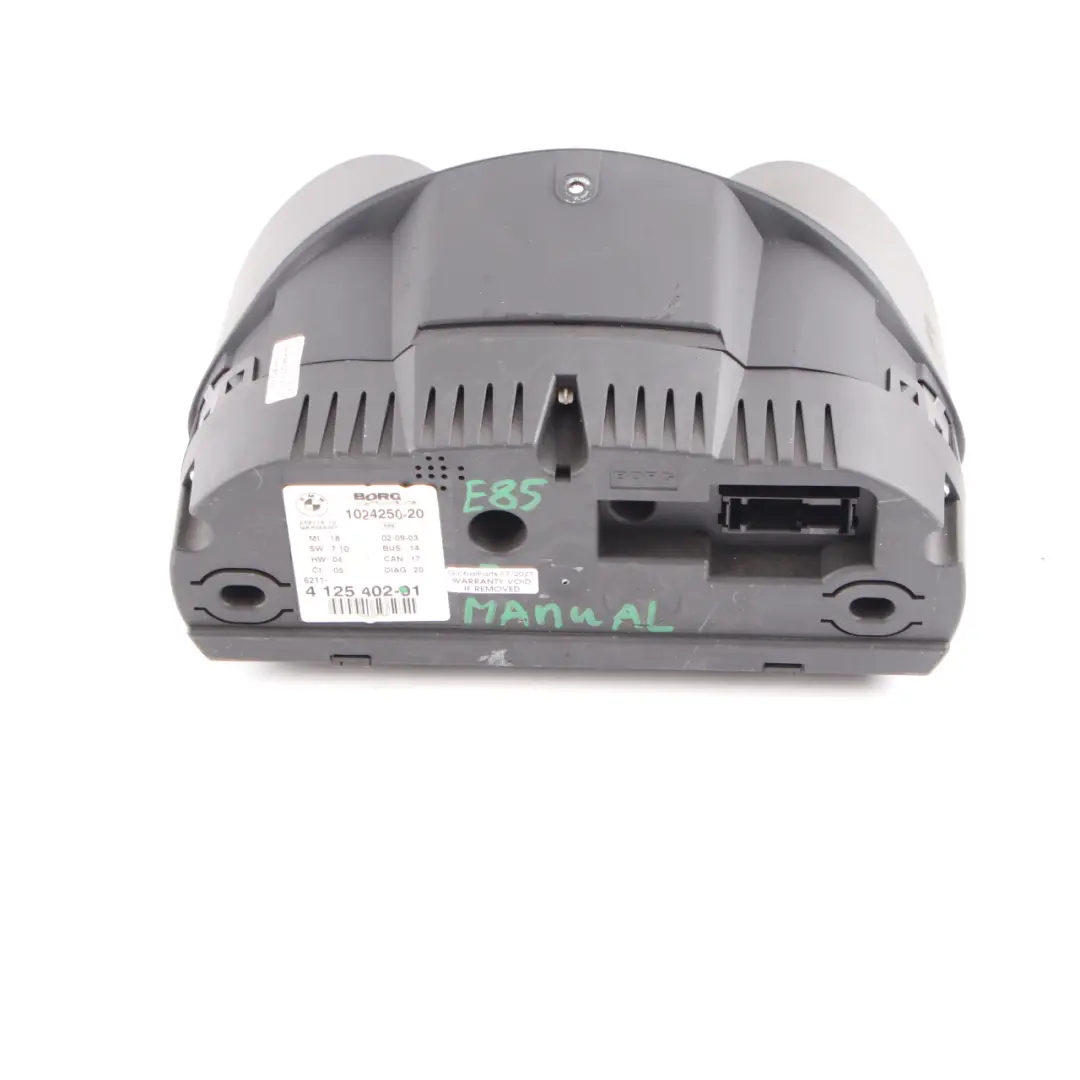 BMW Z4 E85 Roadster Petrol Instrument Cluster Speedo Clocks Meter Manual - SKU rhd-4125402 - Part number 4125402