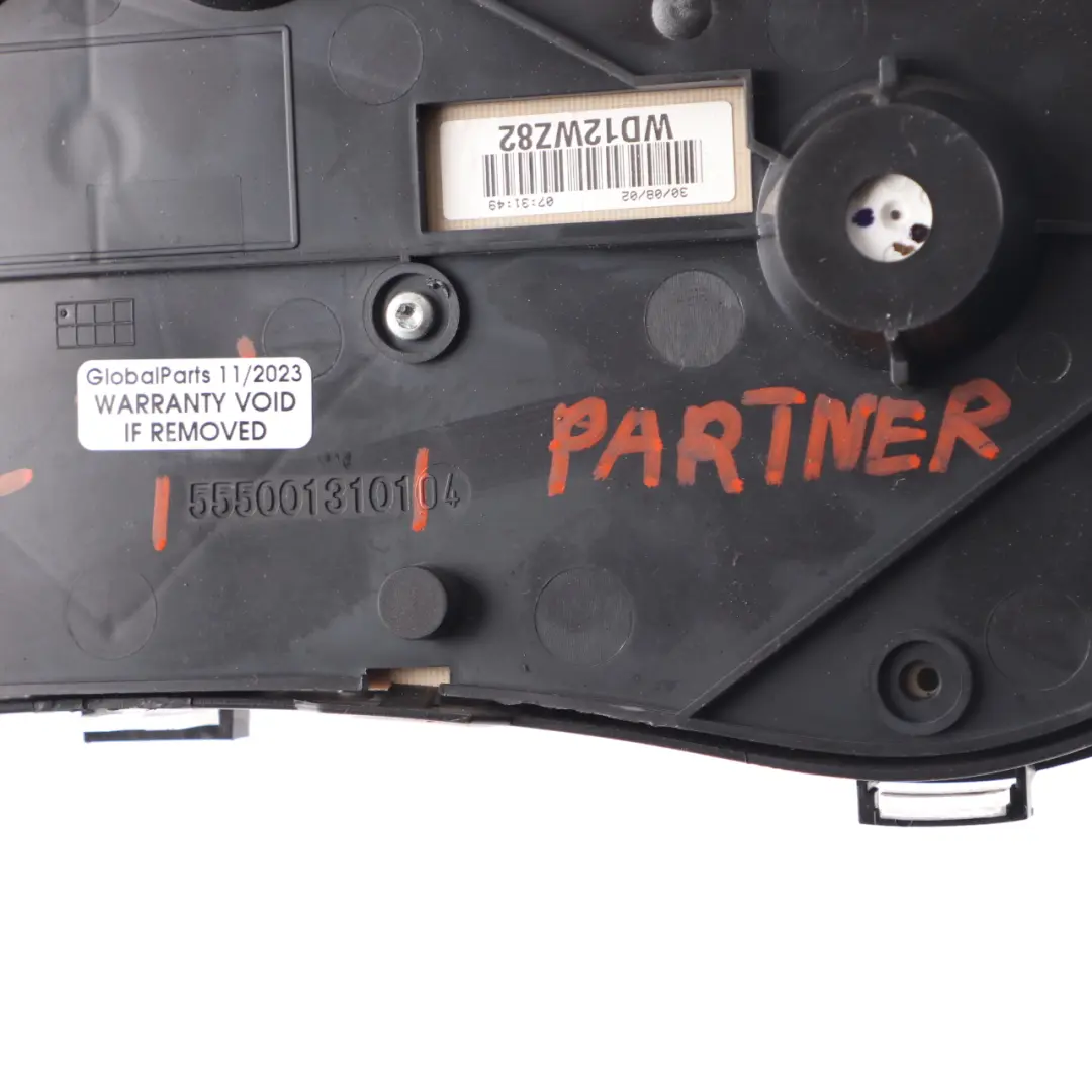 Instrument Cluster Speedo Clocks Meter Manual to Peugeot Partner Diesel with Part number 5550013101 Peugeot Partner Diesel Instrument Cluster Speedo Clocks Meter Manual - SKU rhd-5550013101 - Part number 5550013101