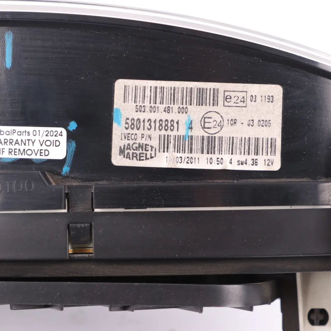 Iveco Daily 3 Diesel Instrument Cluster Speedo Clocks Meter Manual - SKU rhd-5801318881 - Part number 5801318881