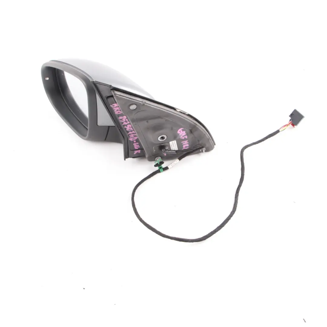 Volkswagen Golf 6 Wing Mirror Door Left N/S Electric United Grey - SKU rhd-5K0857507AD-UGR - Part number 5K0857507AD