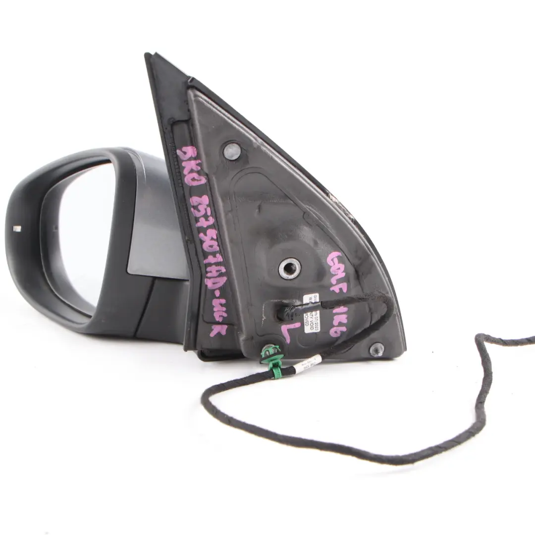 Wing Mirror Door Left N/S Electric United Grey to Volkswagen Golf 6 with Part number 5K0857507AD Volkswagen Golf 6 Wing Mirror Door Left N/S Electric United Grey - SKU rhd-5K0857507AD-UGR - Part number 5K0857507AD