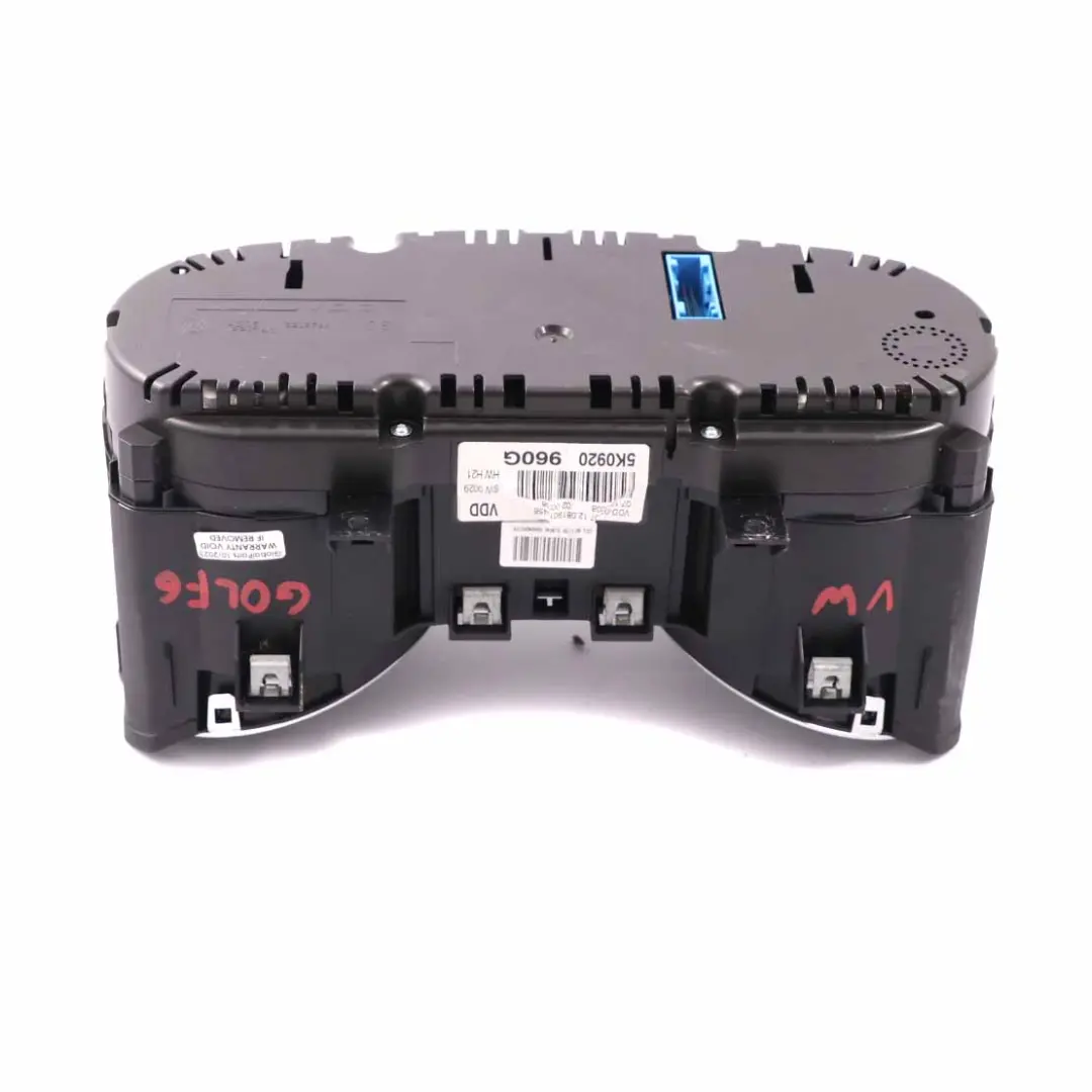 Instrument Cluster Speedo Clocks Manual to VW Volkswagen Golf 6 Diesel with Part number 5K0920960G VW Volkswagen Golf 6 Diesel Instrument Cluster Speedo Clocks Manual - SKU rhd-5K0920960G - Part number 5K0920960G