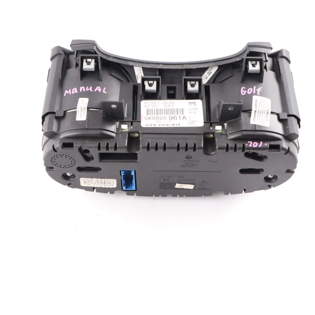 Instrument Cluster Speedo Clocks Manual to VW Volkswagen Golf 6 Diesel with Part number 5K0920961A VW Volkswagen Golf 6 Diesel Instrument Cluster Speedo Clocks Manual - SKU rhd-5K0920961A - Part number 5K0920961A
