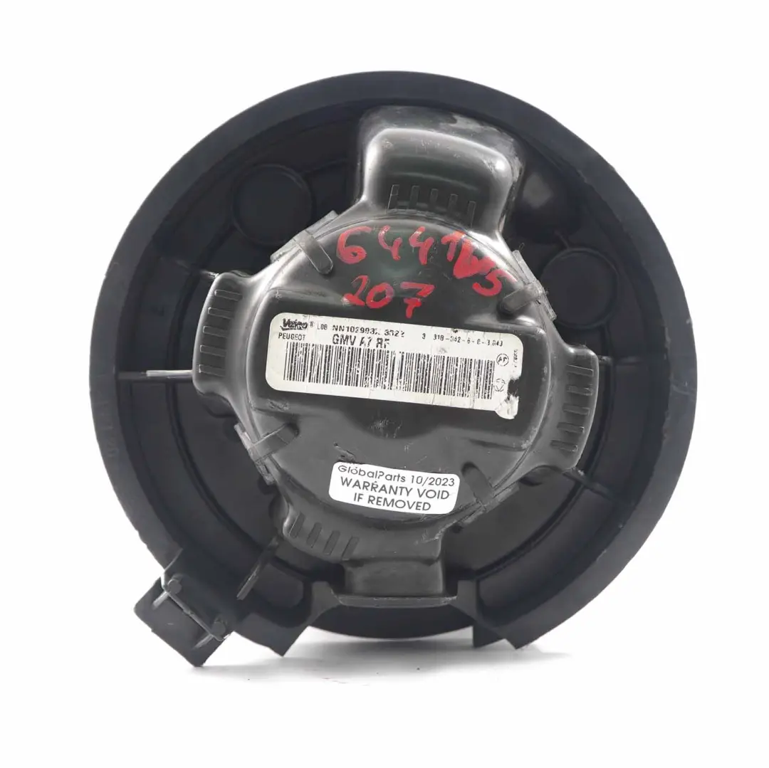 Heater Blower Motor Fan Unit to Peugeot 207 with Part number 6441V5 Peugeot 207 Heater Blower Motor Fan Unit - SKU rhd-6441V5 - Part number 6441V5
