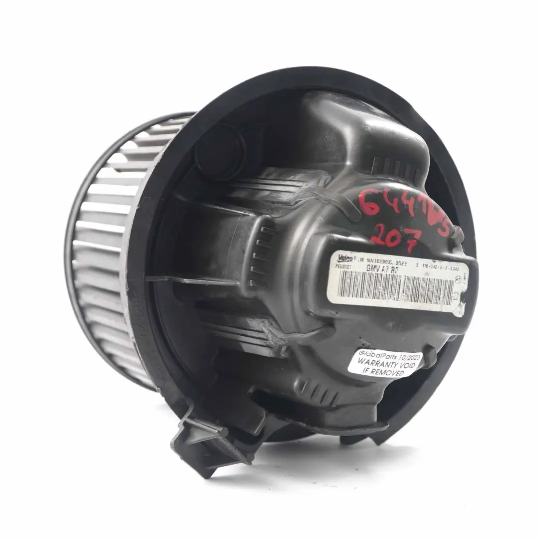 Heater Blower Motor Fan Unit to Peugeot 207 with Part number 6441V5 Peugeot 207 Heater Blower Motor Fan Unit - SKU rhd-6441V5 - Part number 6441V5
