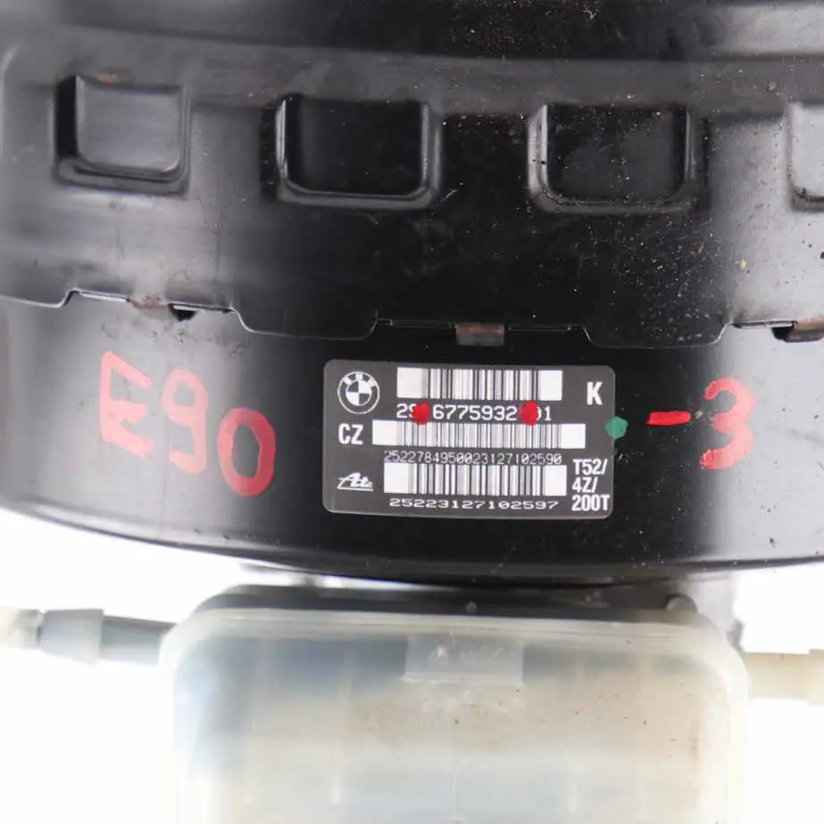 Brake Servo BMW E81 E87 E90 E91 E92 LCI Brake Unit Master Cylinder to with Part number 6775932 Brake Servo BMW E81 E87 E90 E91 E92 LCI Brake Unit Master Cylinder - SKU rhd-6775932-3 - Part number 6775932