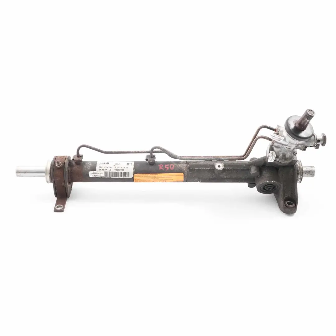 Steering Rack MINI R50 R52 R53 Hydro Power Gear Pinion to with Part number 6777516 Steering Rack MINI R50 R52 R53 Hydro Power Gear Pinion - SKU rhd-6777516 - Part number 6777516