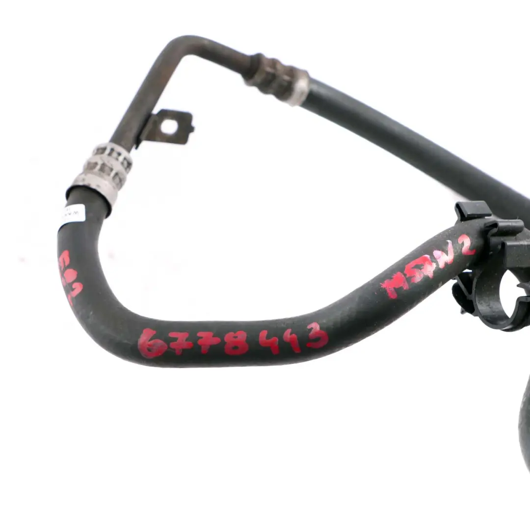 Steering Rack Return Oil Hose Pipe to BMW 3 E90 E91 E92 335d Power with Part number 6778443 BMW 3 E90 E91 E92 335d Power Steering Rack Return Oil Hose Pipe - SKU rhd-6778443 - Part number 6778443