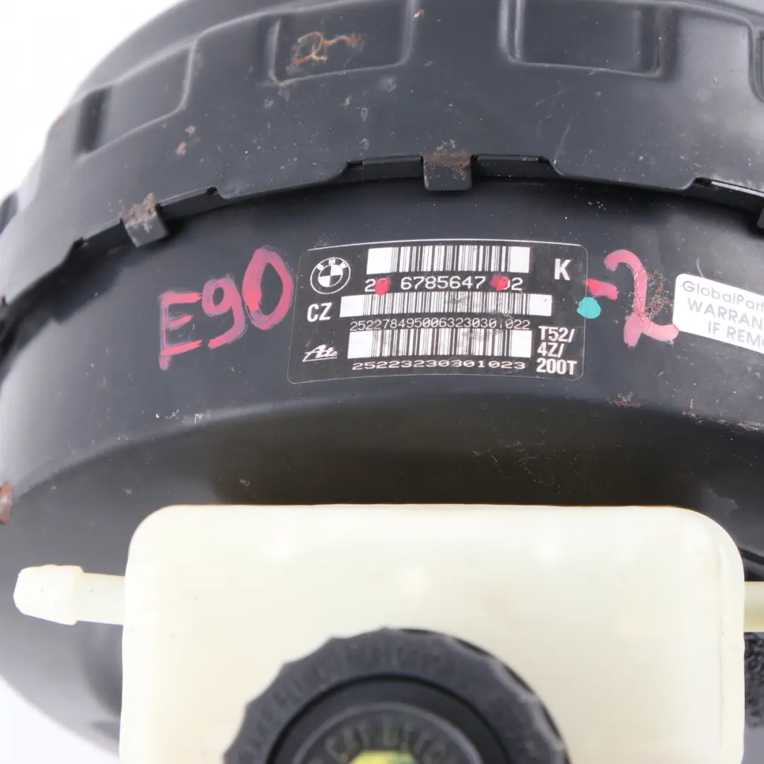 Brake Servo Unit Master Cylinder to BMW E81 E90 E91 E92 LCI with Part number 6785647 BMW E81 E90 E91 E92 LCI Brake Servo Unit Master Cylinder - SKU rhd-6785647-2 - Part number 6785647