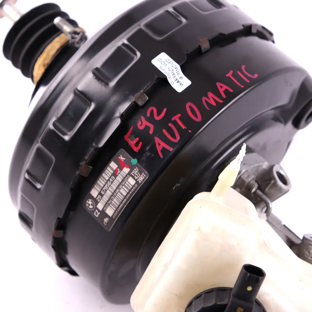 Brake Servo Unit Master Cylinder to BMW 1 3 E81 E90 E91 E92 LCI 1 with Part number 6785649 BMW 1 3 E81 E90 E91 E92 LCI 1 Brake Servo Unit Master Cylinder - SKU rhd-6785649-1 - Part number 6785649