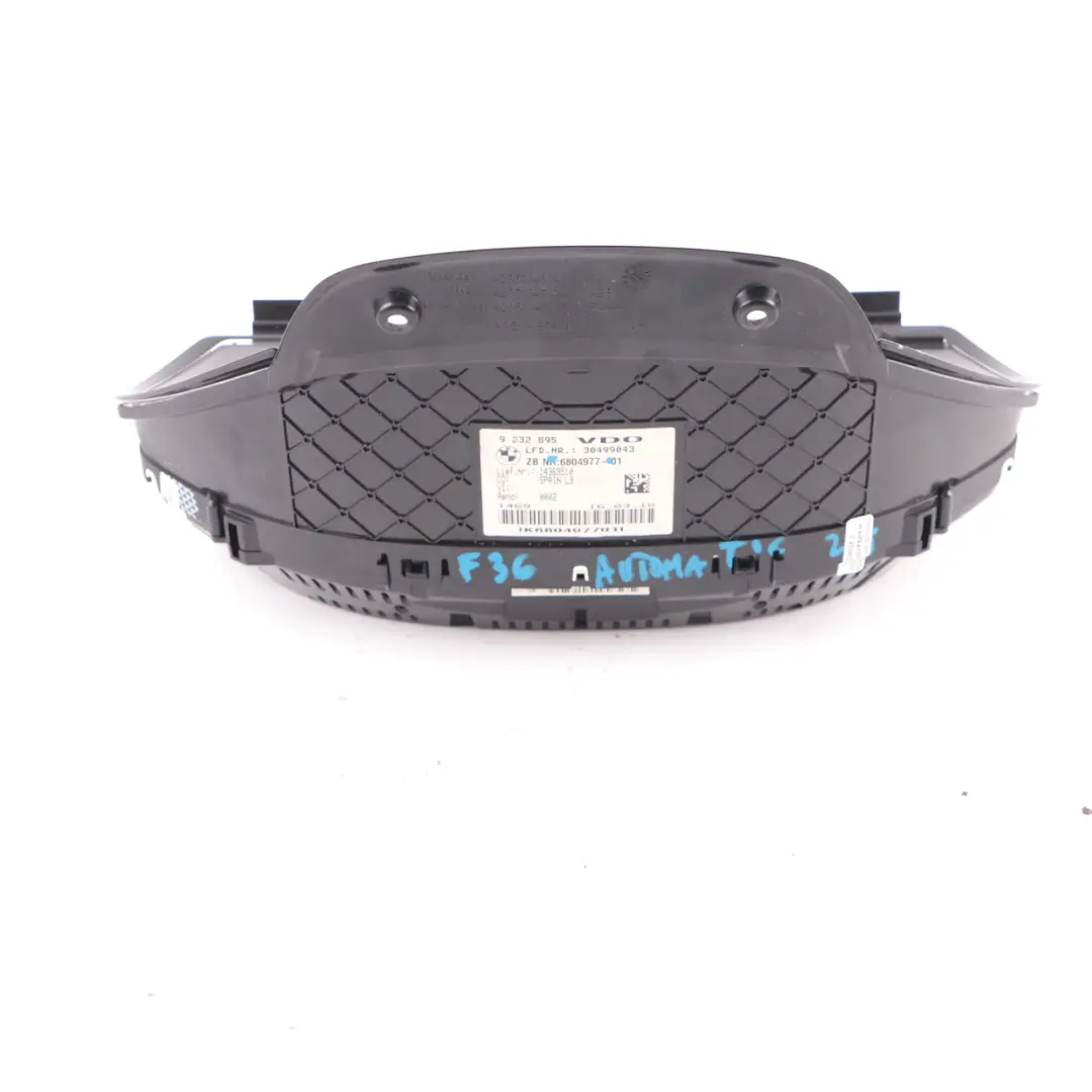  Instrument Cluster BMW F30 F31 Diesel Speedo Clocks Meter Automatic - SKU rhd-6804977 - Part number 6804977