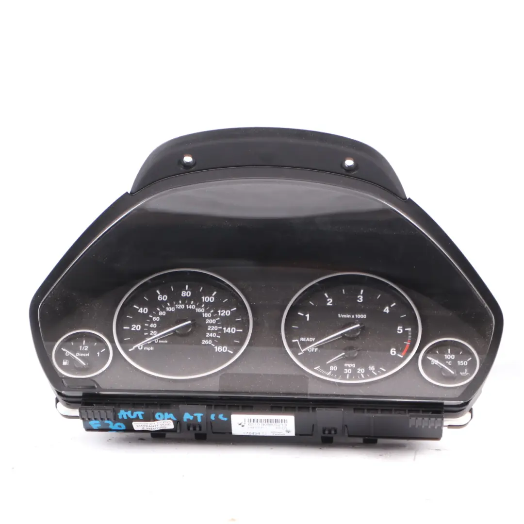 Instrument Cluster BMW F30 F31 F32 Diesel Speedo Clocks Meter Automatic to with Part number 6805213 Instrument Cluster BMW F30 F31 F32 Diesel Speedo Clocks Meter Automatic - SKU rhd-6805213 - Part number 6805213