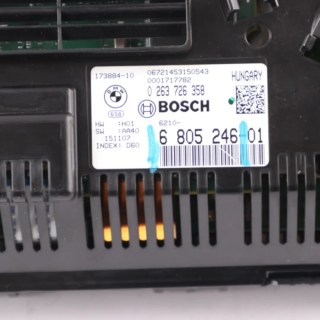 Instrument Cluster BMW F10 F11 Diesel Speedo Clocks Meter Automatic to with Part number 6805246 Instrument Cluster BMW F10 F11 Diesel Speedo Clocks Meter Automatic - SKU rhd-6805246 - Part number 6805246