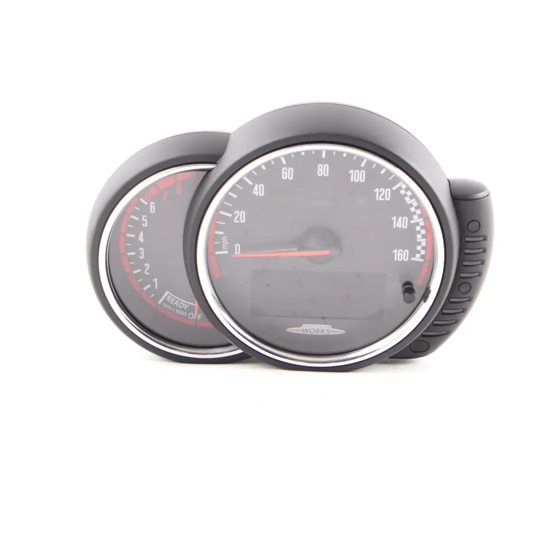 Instrument Cluster Speedo Clocks Speedometer to Mini JCW F55 F56 F57 F60 with Part number 6830801 Mini JCW F55 F56 F57 F60 Instrument Cluster Speedo Clocks Speedometer - SKU rhd-6830801 - Part number 6830801