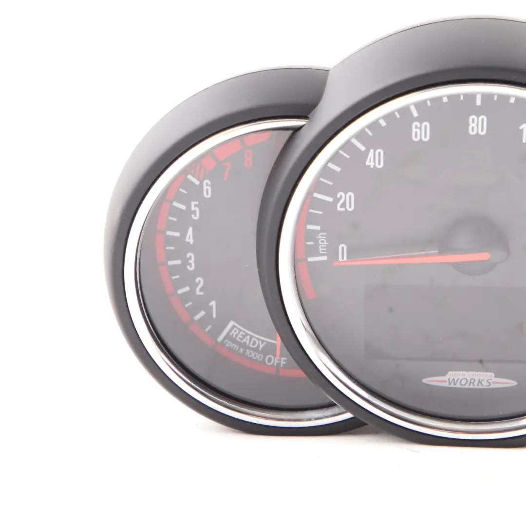 Instrument Cluster Speedo Clocks Speedometer to Mini JCW F55 F56 F57 F60 with Part number 6830801 Mini JCW F55 F56 F57 F60 Instrument Cluster Speedo Clocks Speedometer - SKU rhd-6830801 - Part number 6830801