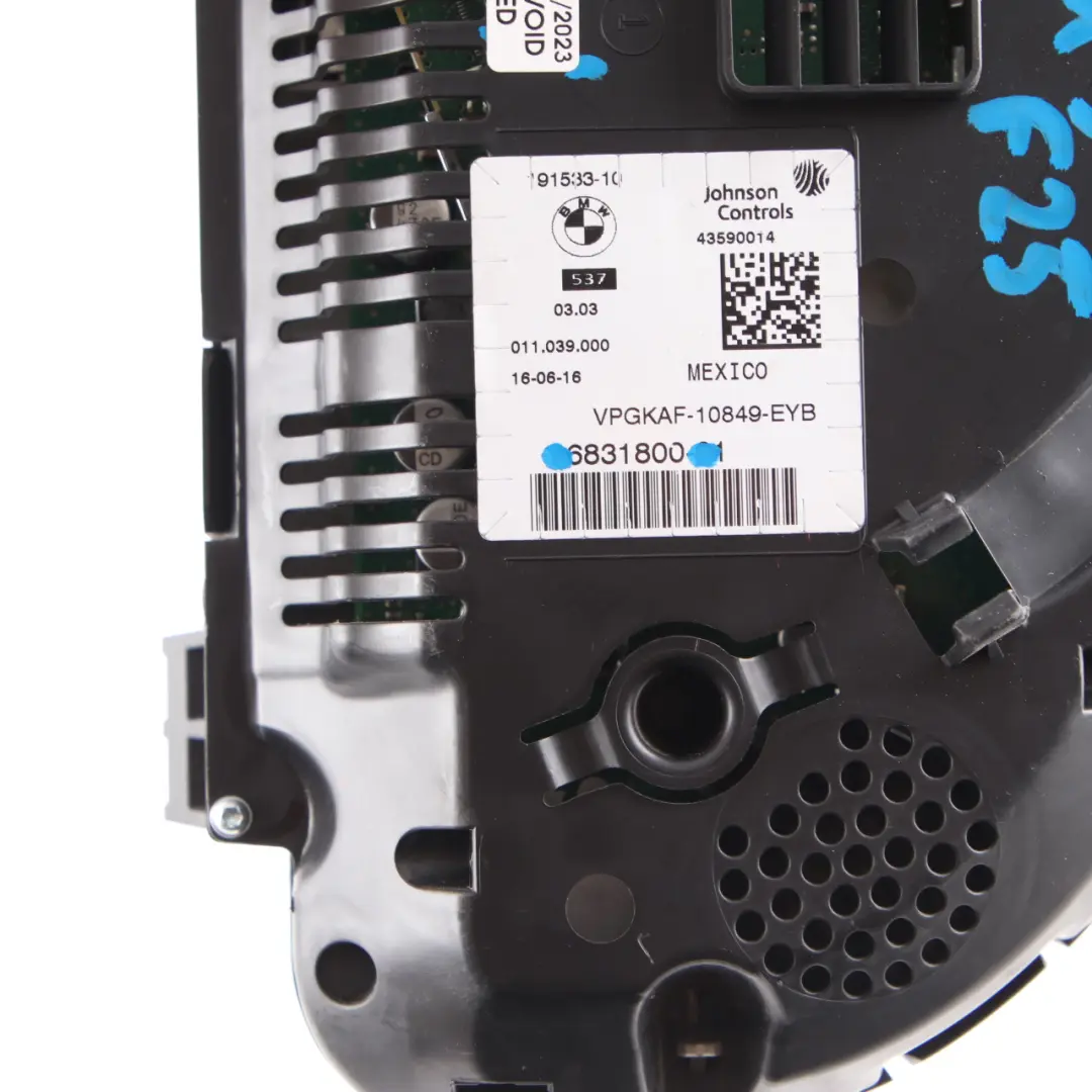  Instrument Cluster BMW F10 F11 LCI F25 F26 Diesel Speedo Meter Automatic - SKU rhd-6831800 - Part number 6831800