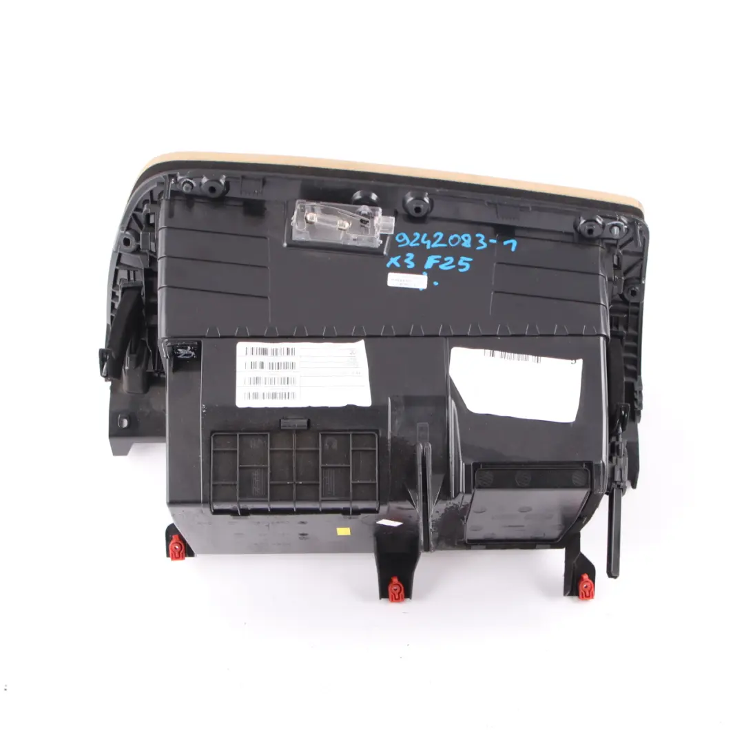 Glove Box BMW X3 F25 X4 F26 Dashboard Storage Tray Glovebox Savannabeige 9242083 to with Part number 6839005 Glove Box BMW X3 F25 X4 F26 Dashboard Storage Tray Glovebox Savannabeige 9242083 - SKU rhd-6839005 - Part number 6839005