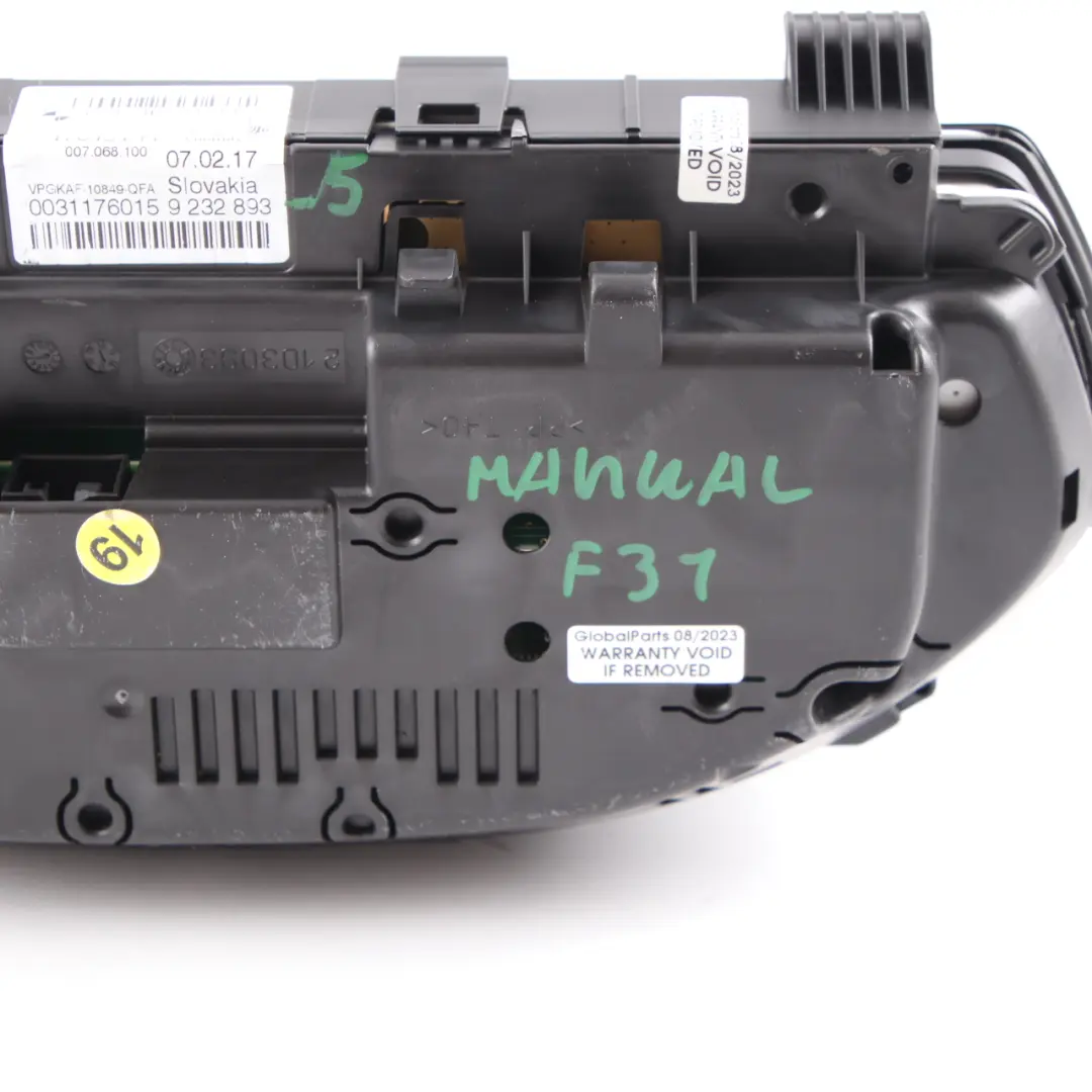 Instrument Cluster BMW F30 F31 Petrol Speedo Clocks Manual MPH to with Part number 6843118 Instrument Cluster BMW F30 F31 Petrol Speedo Clocks Manual MPH - SKU rhd-6843118 - Part number 6843118