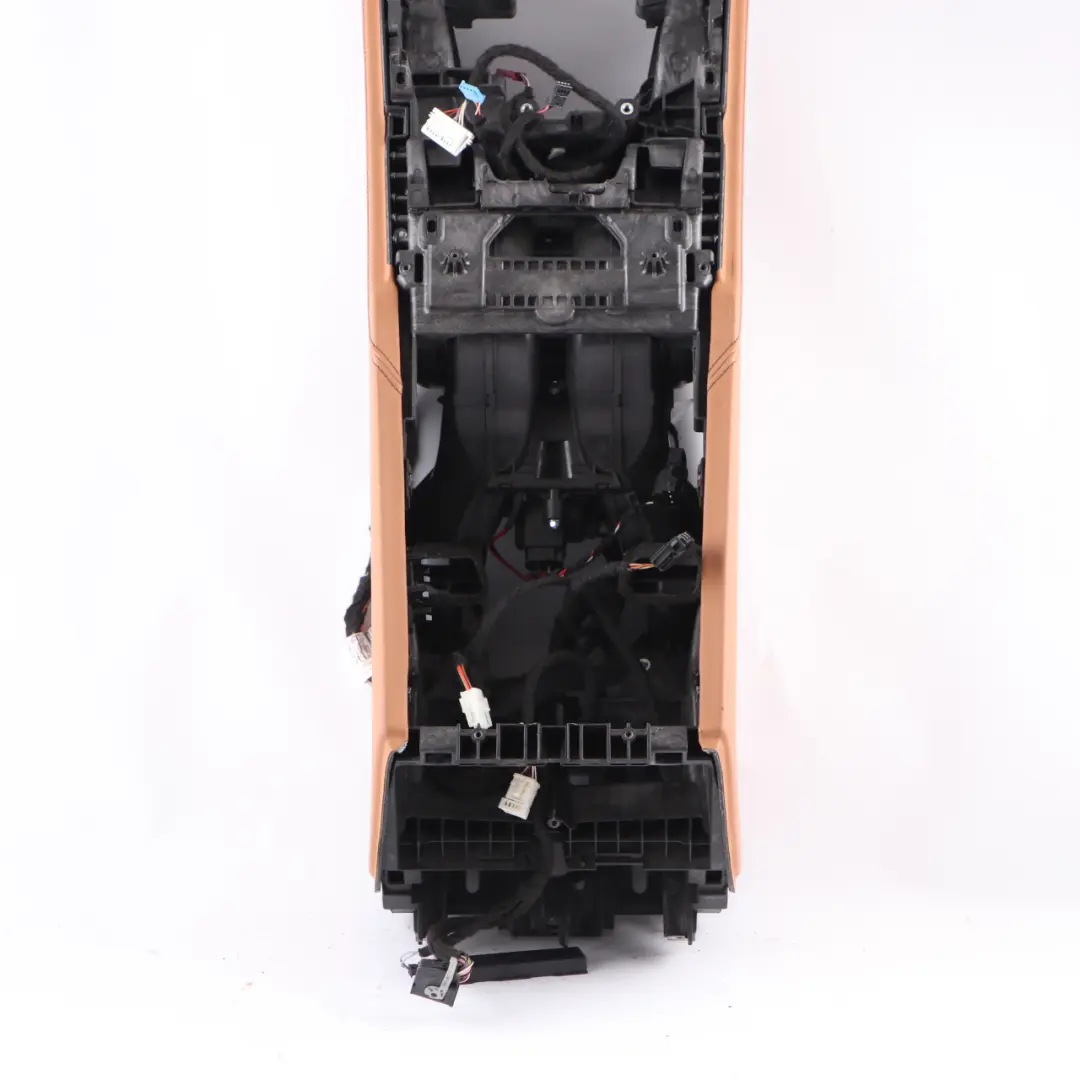 Centre Middle Console Armrest Mounting Holder Bracket Leather Cognac to BMW G11 with Part number 6843418 BMW G11 Centre Middle Console Armrest Mounting Holder Bracket Leather Cognac - SKU rhd-6843418 - Part number 6843418