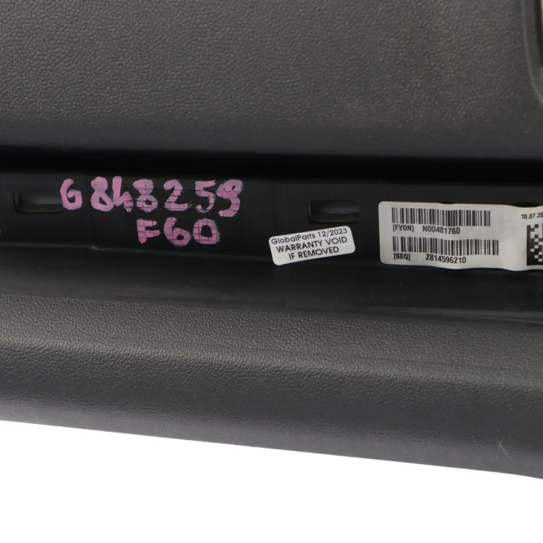 Dashboard Dash Instrument Panel Trim Cover Panelling Black to Mini F60 with Part number 6848259 Mini F60 Dashboard Dash Instrument Panel Trim Cover Panelling Black - SKU rhd-6848259 - Part number 6848259