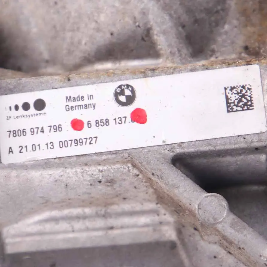 Steering Rack BMW F01 LCI F07 F10 F11 F12 Power Box Gear 6858137 to with Part number 6883547 Steering Rack BMW F01 LCI F07 F10 F11 F12 Power Box Gear 6858137 - SKU rhd-6883547-3 - Part number 6883547