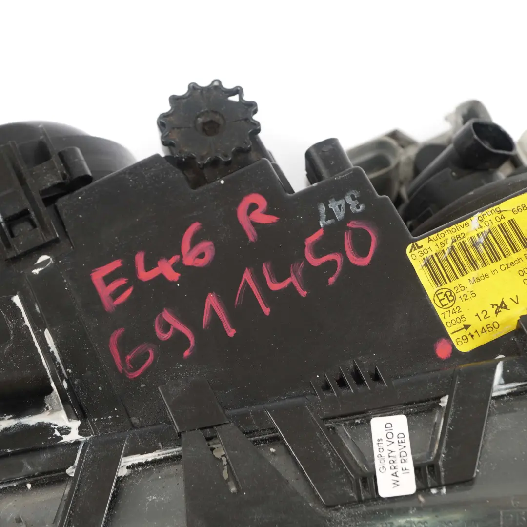 BMW 3 Series E46 Headlight Bi-Xenon Front Light Lamp Front Right O/S - SKU rhd-6911450 - Part number 6911450