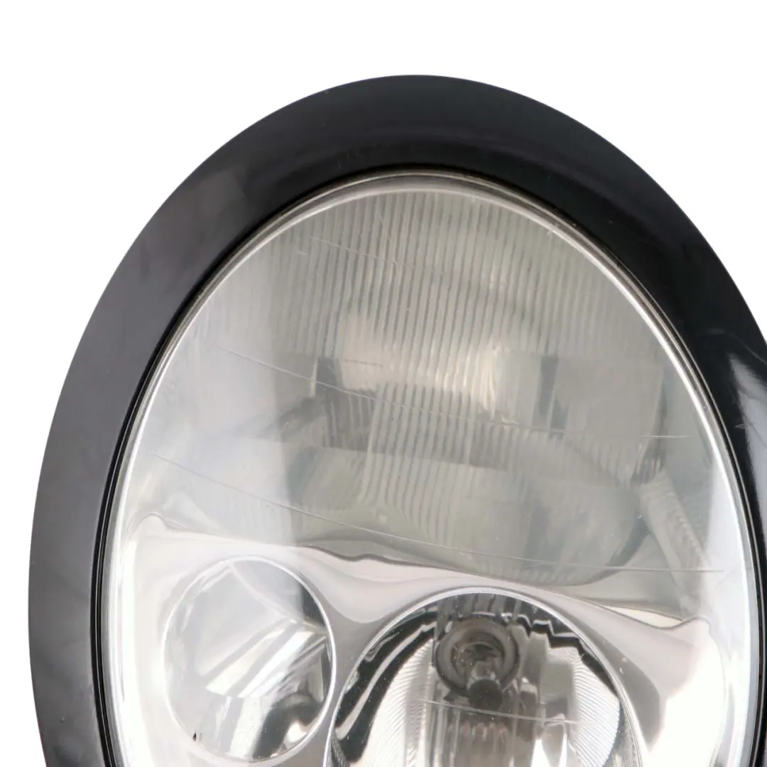 Headlight Headlamp Mini Cooper R50 R53 Lamp Front Right O/S Black Cover to with Part number 6911702 Headlight Headlamp Mini Cooper R50 R53 Lamp Front Right O/S Black Cover - SKU rhd-6911702-4 - Part number 6911702