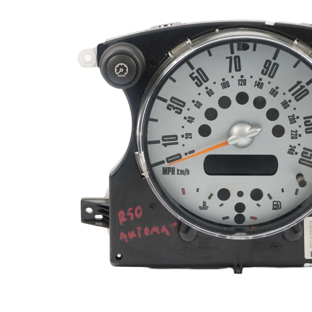Speedometer Speedo Clock Instrument Cluster 6918719 to Mini Cooper One R50 R52 with Part number 9126988 Mini Cooper One R50 R52 Speedometer Speedo Clock Instrument Cluster 6918719 - SKU rhd-6918719-1 - Part number 9126988