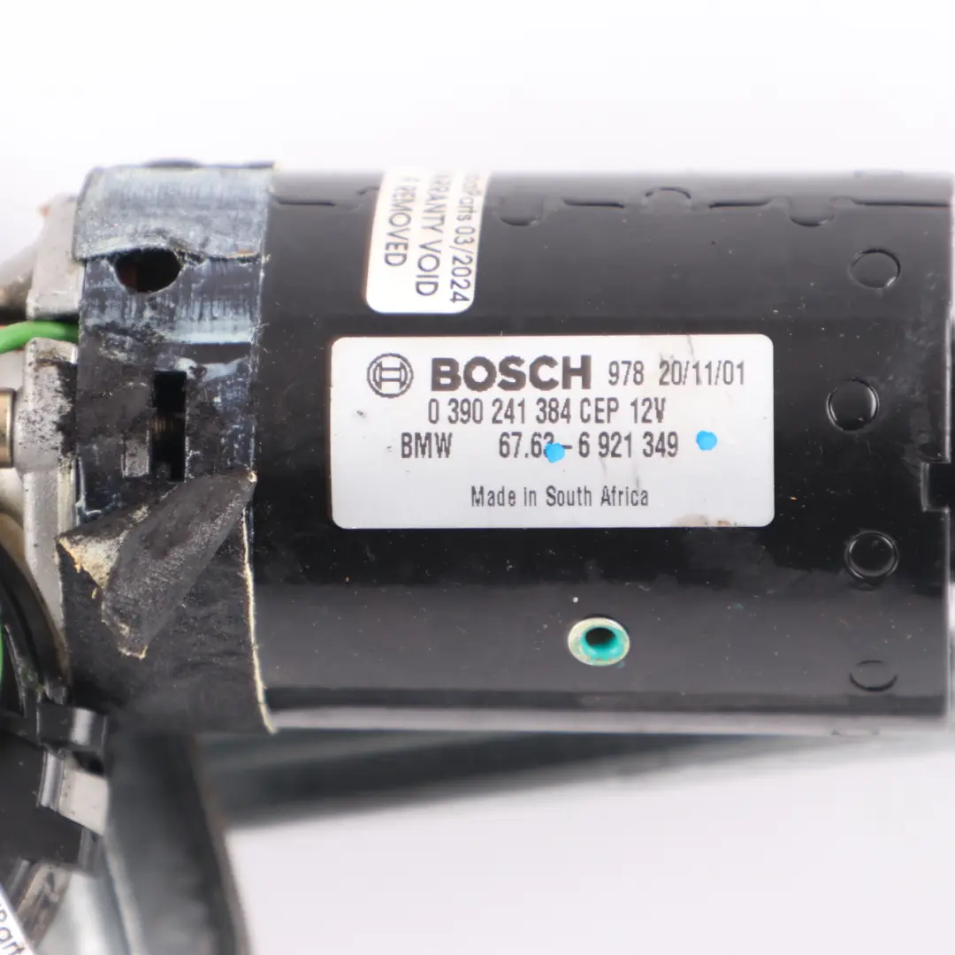 BMW E46 Windscreen Wiper Linkage Mechanism With Motor 6921349 7052196 - SKU RHD-6921349 - Part number 7071694
