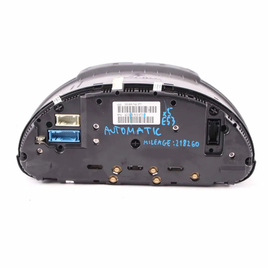 Instrument Cluster BMW X5 E53 M57 M57N 3.0d Speedo Clocks Automatic MPH to with Part number 6923072 Instrument Cluster BMW X5 E53 M57 M57N 3.0d Speedo Clocks Automatic MPH - SKU rhd-6923072-1 - Part number 6923072
