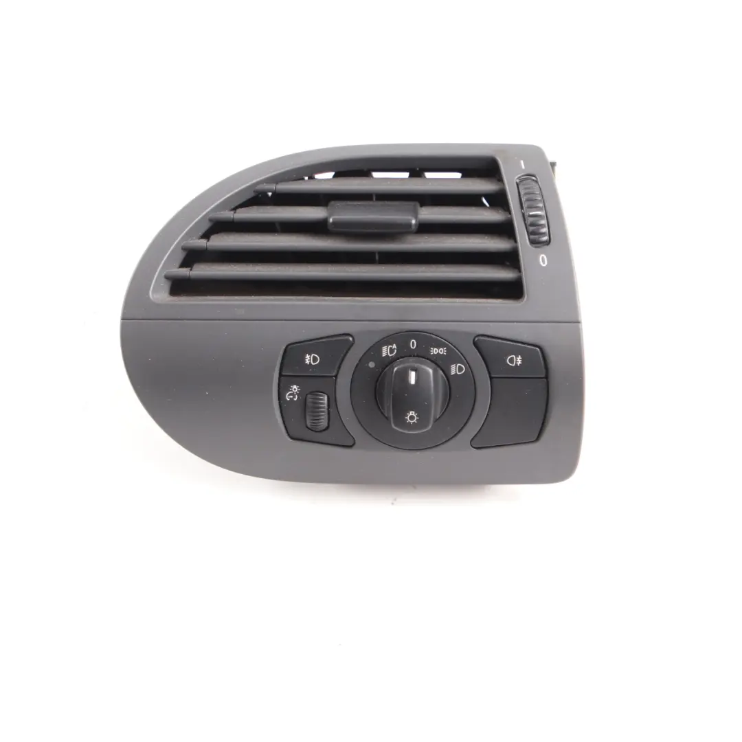 BMW E63 E64 Dashboard Air Vent Grille Front Right O/S Light Switch Unit - SKU rhd-6924280-2 - Part number 6924280