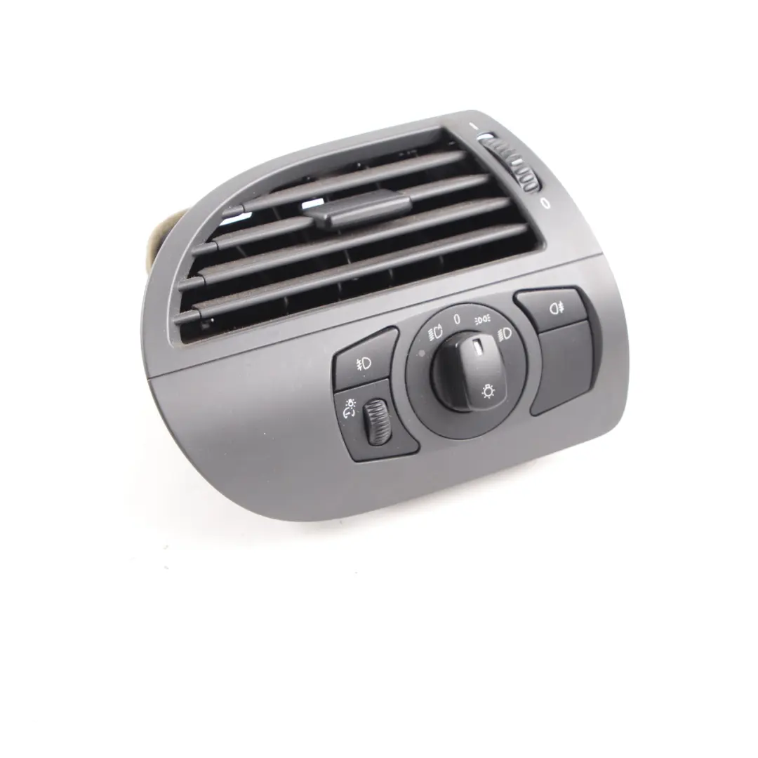 BMW E63 E64 Dashboard Air Vent Grille Front Right O/S Light Switch Unit - SKU rhd-6924280-2 - Part number 6924280