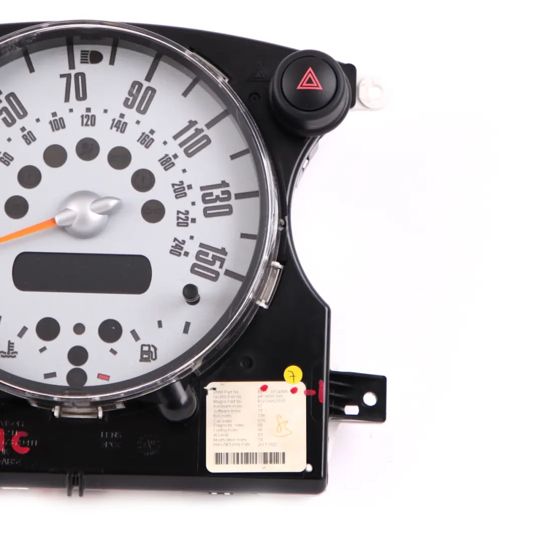 Mini One R50 R52 Speedometer Speedo Clock Cluster Instrument Automatic - SKU rhd-6924905-1 - Part number 6924905