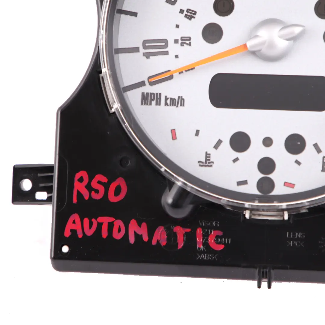 Mini One R50 R52 Speedometer Speedo Clock Cluster Instrument Automatic - SKU rhd-6924905-1 - Part number 6924905