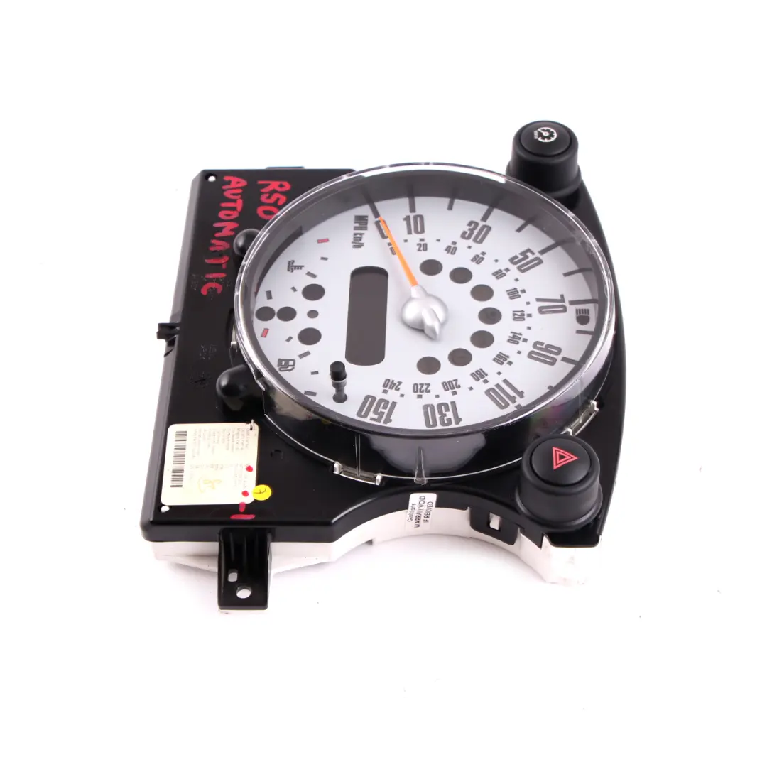 Speedometer Speedo Clock Cluster Instrument Automatic to Mini One R50 R52 with Part number 6924905 Mini One R50 R52 Speedometer Speedo Clock Cluster Instrument Automatic - SKU rhd-6924905-1 - Part number 6924905