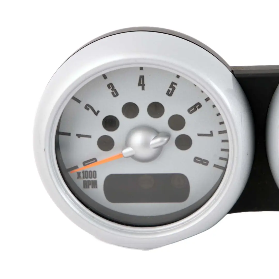 Clock Counter Speedo Dual Rev Silver to Mini Cooper One R50 R53 Twin with Part number 6924927 Mini Cooper One R50 R53 Twin Clock Counter Speedo Dual Rev Silver - SKU rhd-6924927 - Part number 6924927