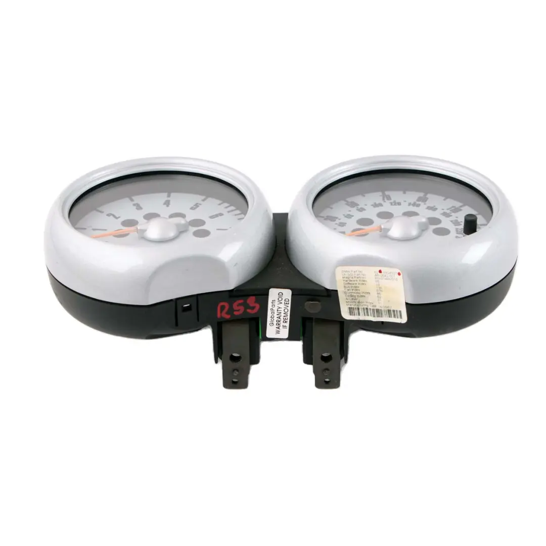 Clock Counter Speedo Dual Rev Silver to Mini Cooper One R50 R53 Twin with Part number 6924927 Mini Cooper One R50 R53 Twin Clock Counter Speedo Dual Rev Silver - SKU rhd-6924927 - Part number 6924927