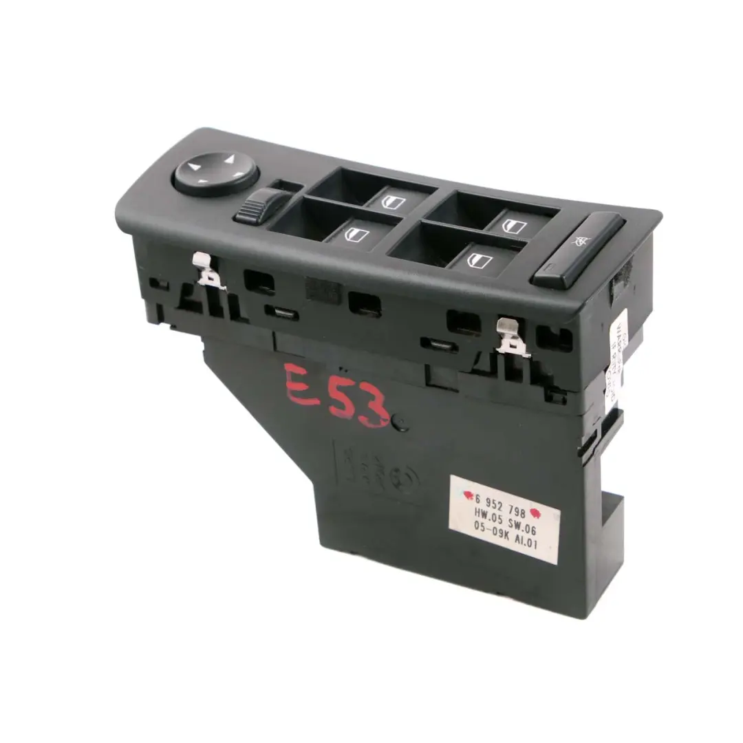 Driver Door Window Lifter Control Switch Unit to BMW X5 Series E53 with Part number 6925698 BMW X5 Series E53 Driver Door Window Lifter Control Switch Unit - SKU rhd-6925698 - Part number 6925698