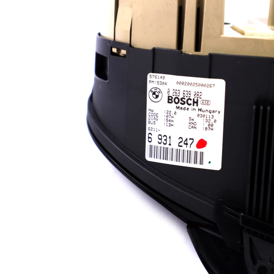 Instrument Cluster Speedo Clocks Unit Manual to BMW 3 Series E46 Petrol with Part number 6931247 BMW 3 Series E46 Petrol Instrument Cluster Speedo Clocks Unit Manual - SKU rhd-6931247 - Part number 6931247