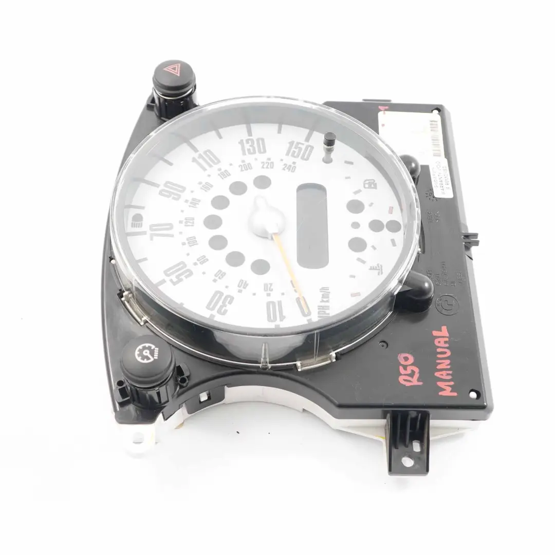 Speedometer Mini One R50 R52 Speedo Clock Instrument Cluster Manual to with Part number 6932506 Speedometer Mini One R50 R52 Speedo Clock Instrument Cluster Manual - SKU rhd-6932506-1 - Part number 6932506