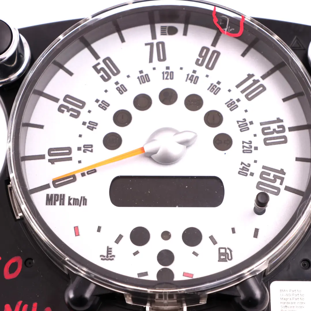 Mini Cooper One R50 R52 Speedometer Speedo Clock Instrument Cluster Manual - SKU rhd-6932506-2 - Part number 6932506