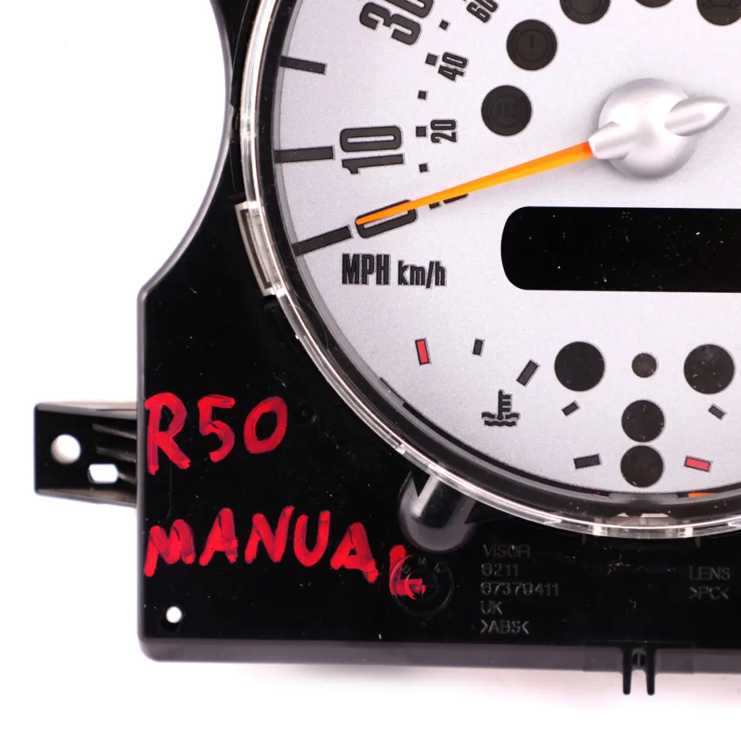 Mini Cooper One R50 R52 Speedometer Speedo Clock Instrument Cluster Manual - SKU rhd-6932506-2 - Part number 6932506