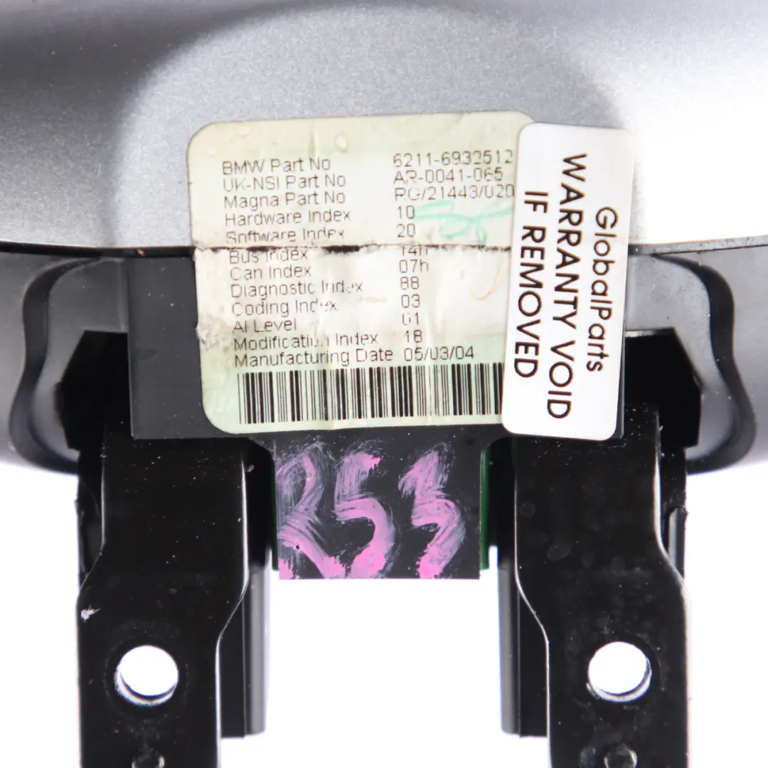 Instrument Cluster Set Mini R50 Speedometer Rev Clock Black Manual to with Part number 6932506 Instrument Cluster Set Mini R50 Speedometer Rev Clock Black Manual - SKU rhd-6932506-SET - Part number 6932506