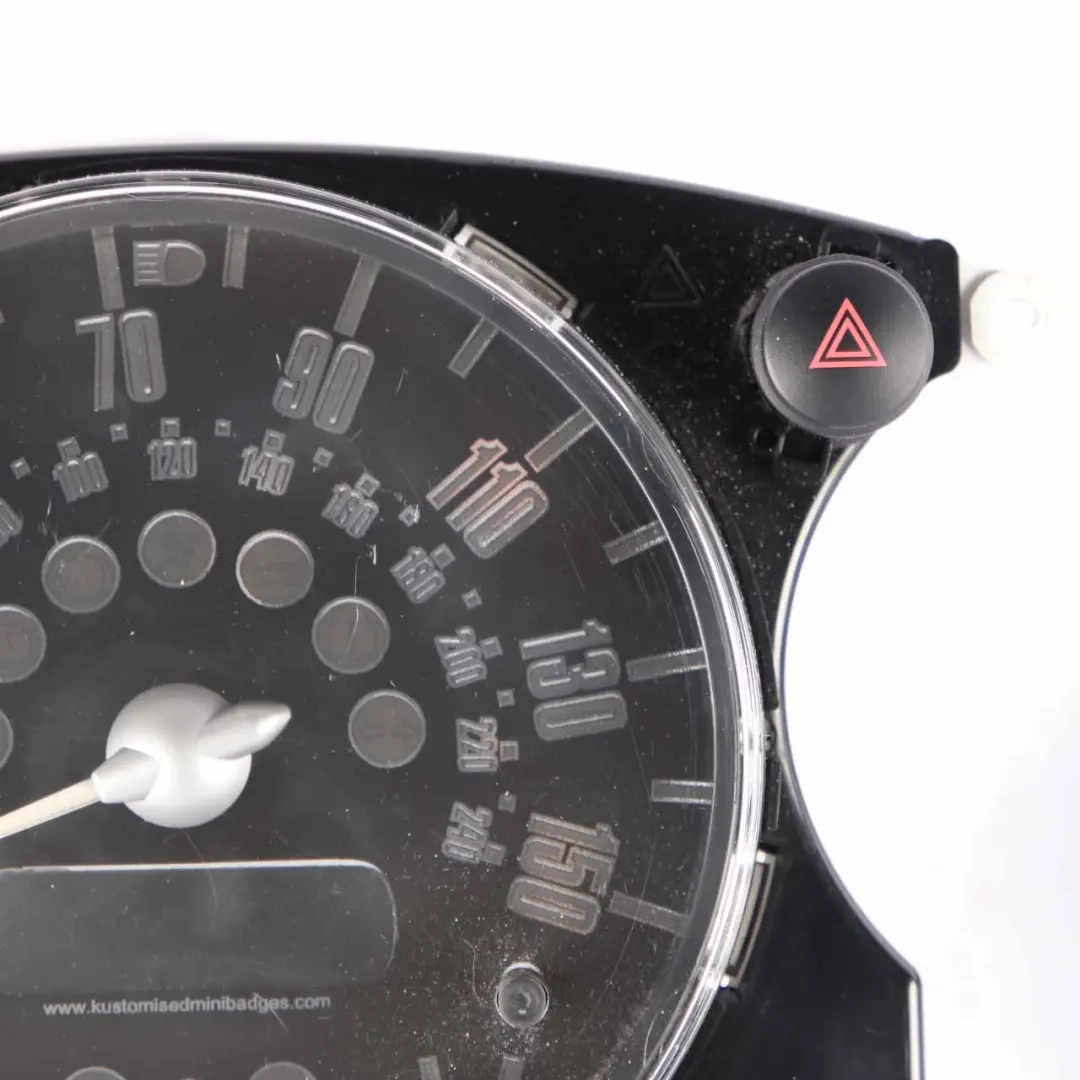 Instrument Cluster Set Mini R50 Speedometer Rev Clock Black Manual to with Part number 6932506 Instrument Cluster Set Mini R50 Speedometer Rev Clock Black Manual - SKU rhd-6932506-SET - Part number 6932506